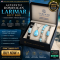 Authentic Dominican Larimar Gift Box