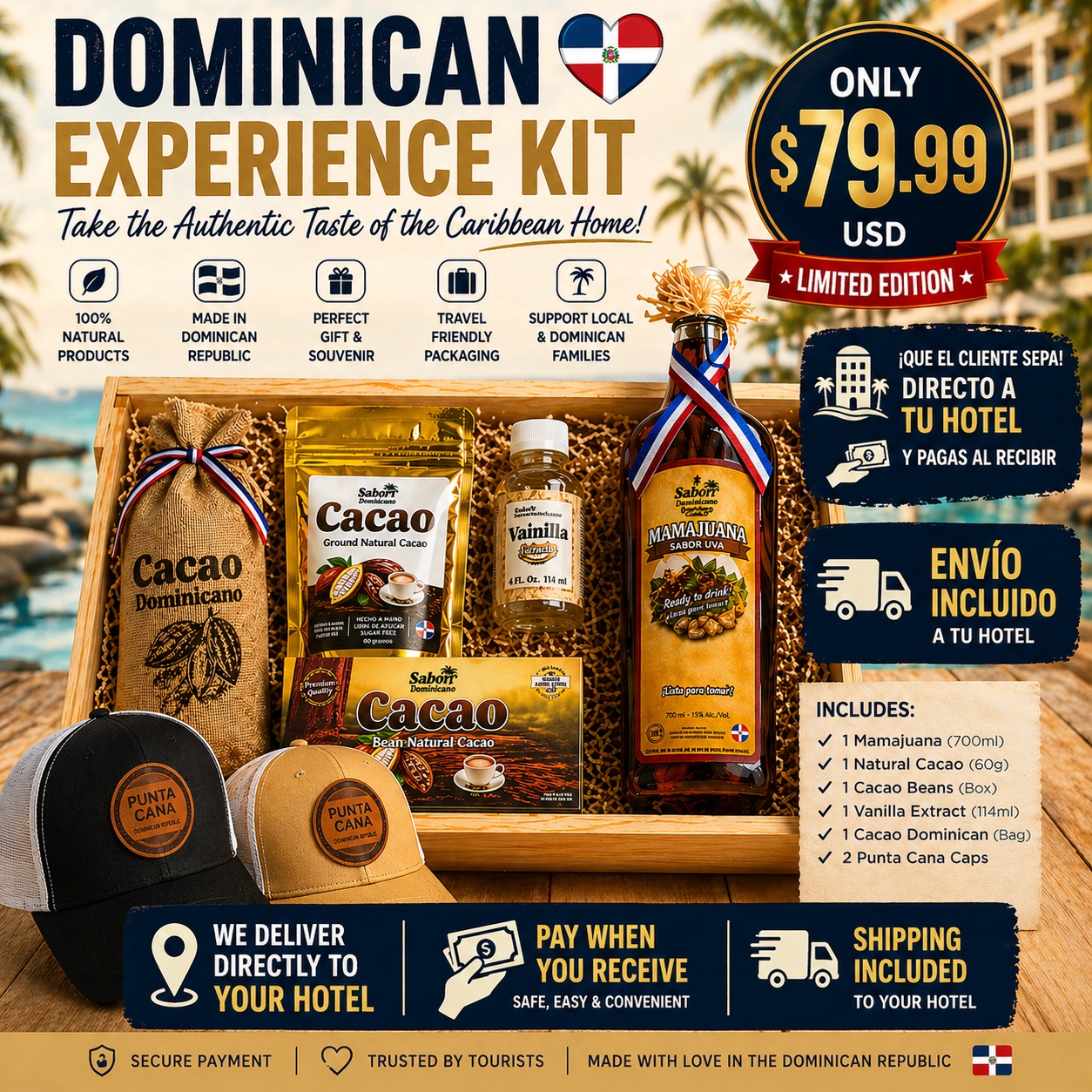 Take a Piece of the Dominican Republic Home 🇩🇴 – Limited Experience Gift Box